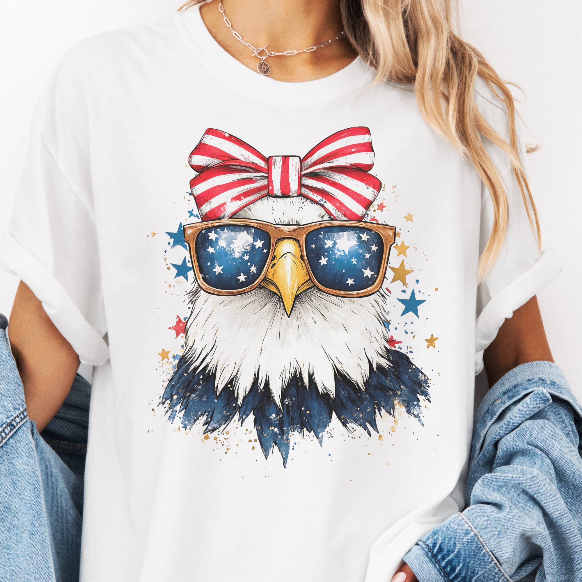 American Eagle Bow Graphic Tee - White