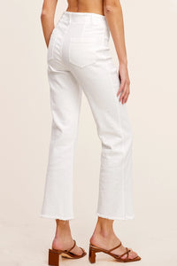 Soft Wash High-Rise Jeans - White