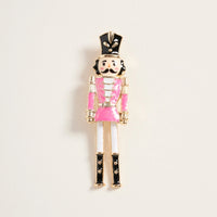 Nutcracker Brooch - Pink/White