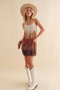 Wesley Studded Fringe Dress - Rodeo