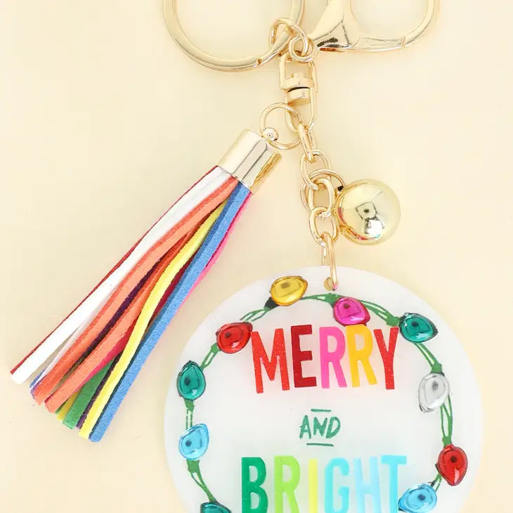 Merry And Bright Keychain