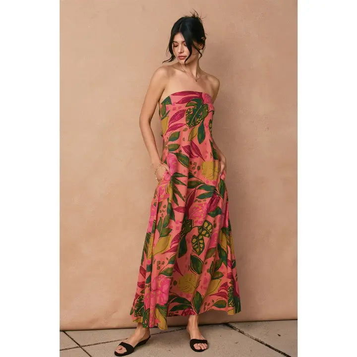 Paradise Maxi Dress - Pink
