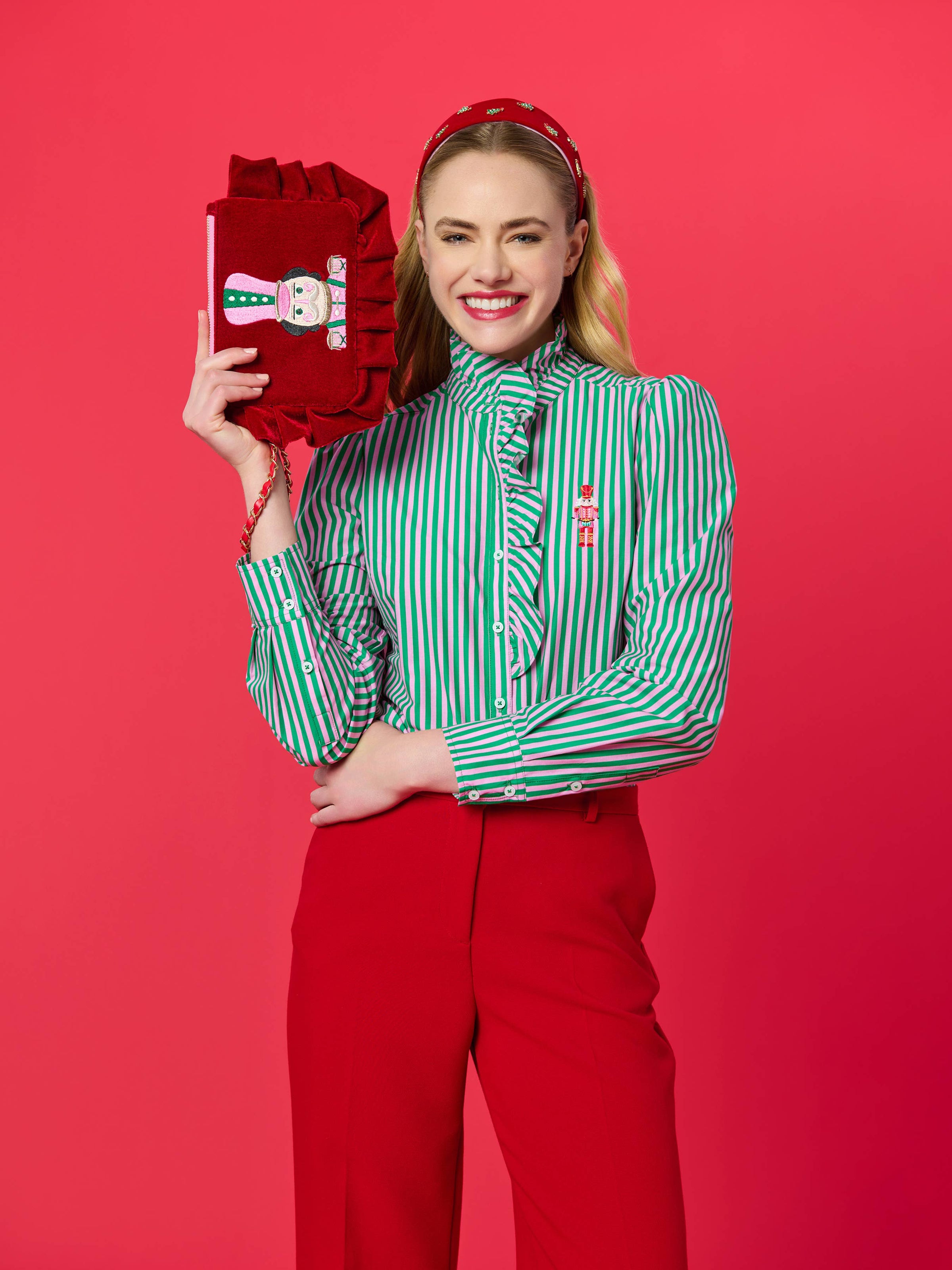 Nutcracker Wristlet - Crimson
