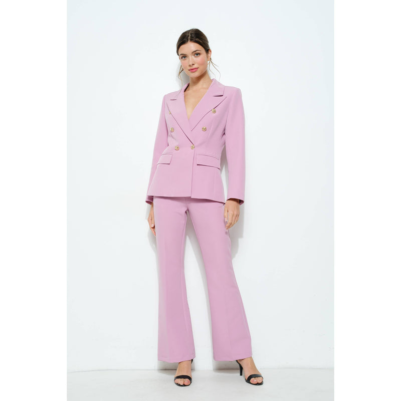Natasha Fitted Blazer - Pink