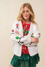 Christmas Cardigan - Sequin Lights