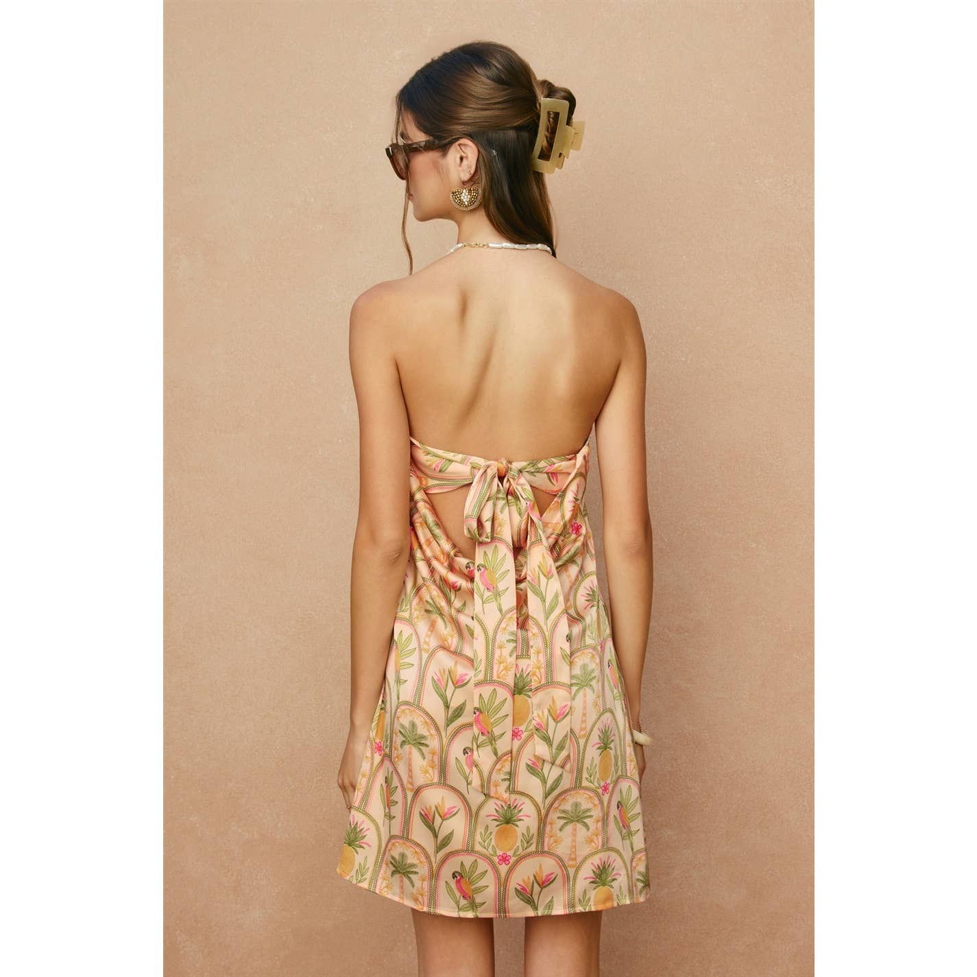 The Tropics Strapless Mini Dress