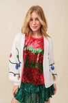 Christmas Cardigan - Sequin Lights