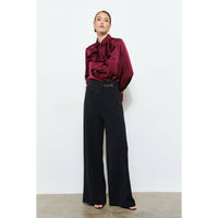 Sasha Bell Sleeve Blouse - Wine