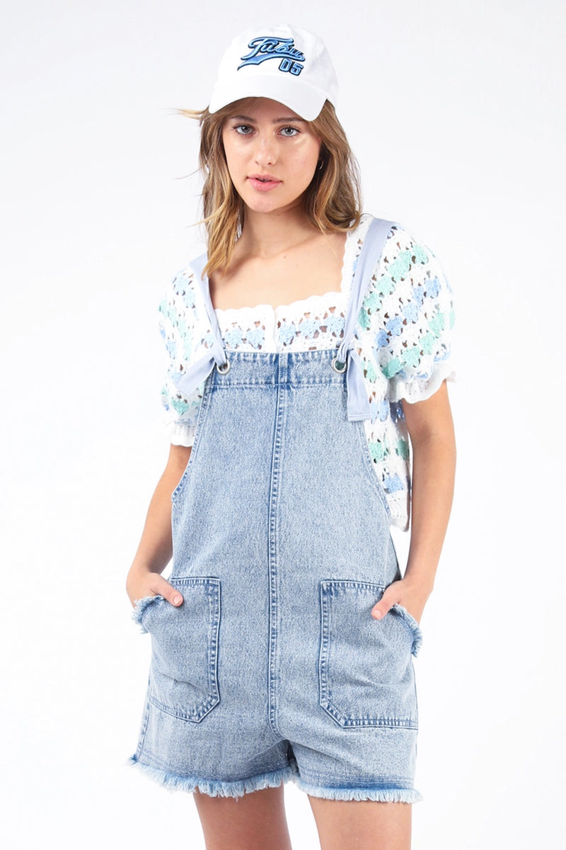 Denim Washed Romper