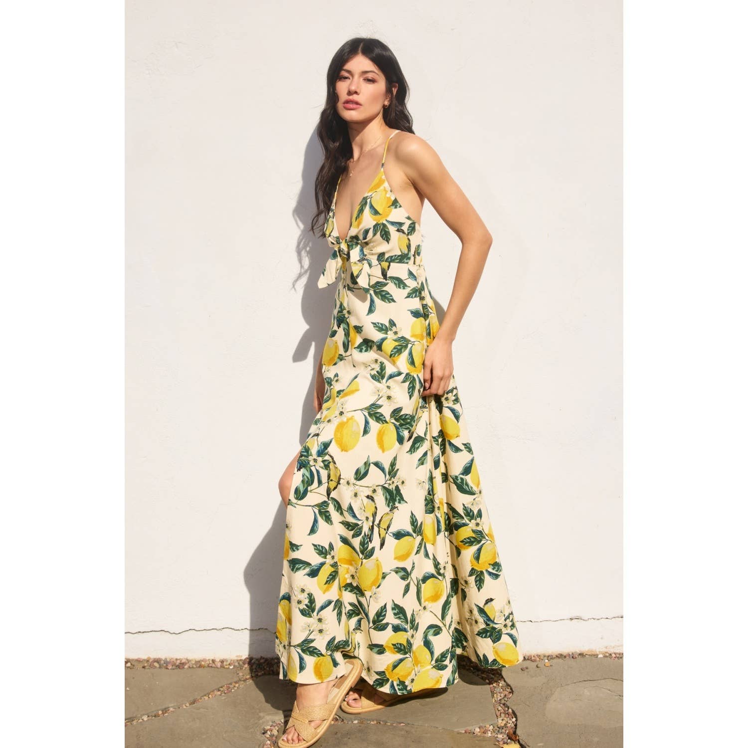 Vintage Lemonade Maxi Dress