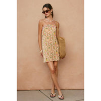 The Tropics Strapless Mini Dress