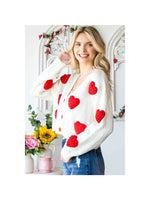 Heart On Your Sleeve Cardigan - White