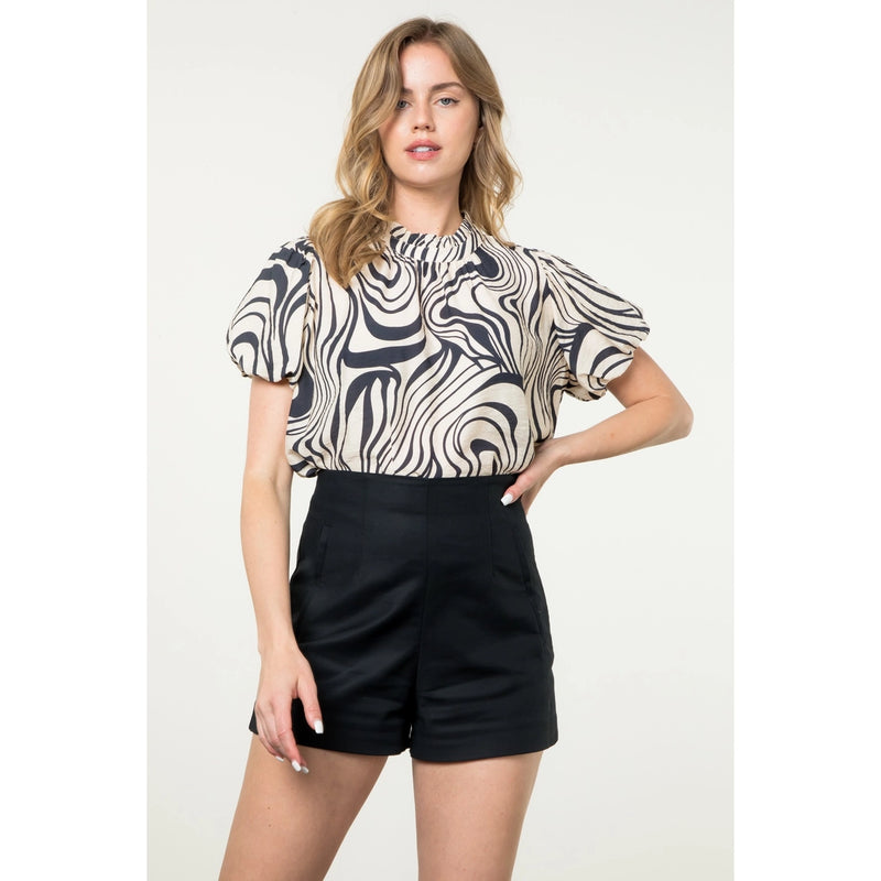 The Addison Puff Sleeve Blouse