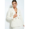 Natasha Tweed Blazer - Ivory