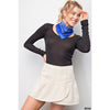 Devin Overlay Mini Skirt - Beige