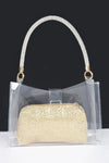 The Clear Bag - Rhinestone Handle