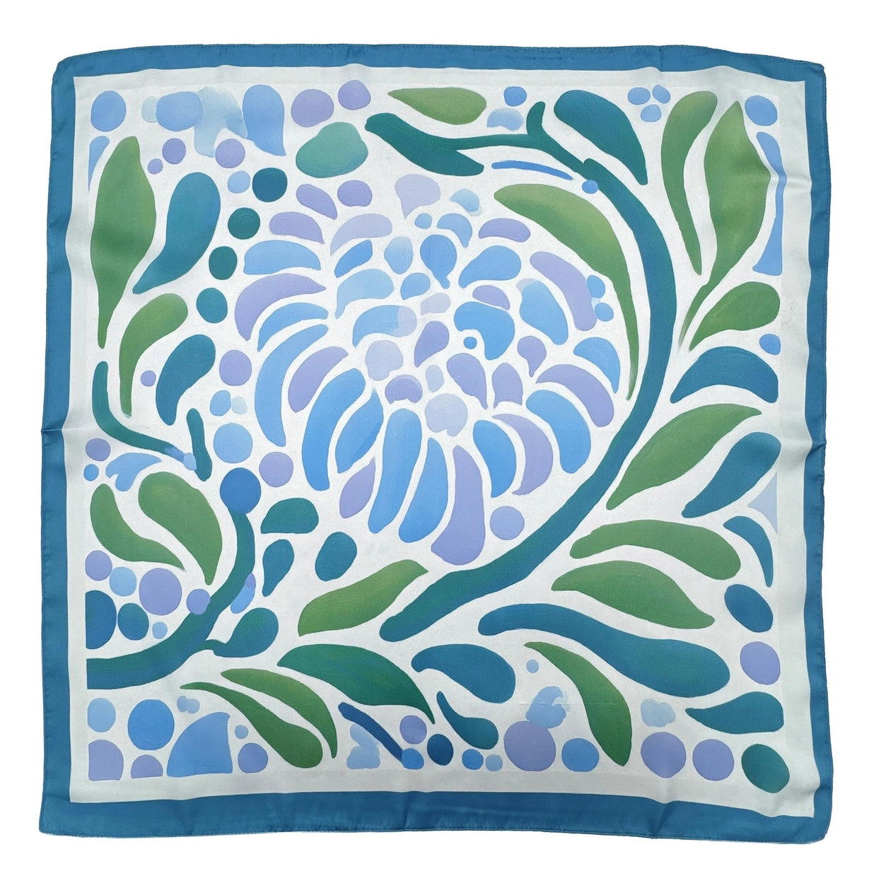 Summer Bloom Scarf - Blue