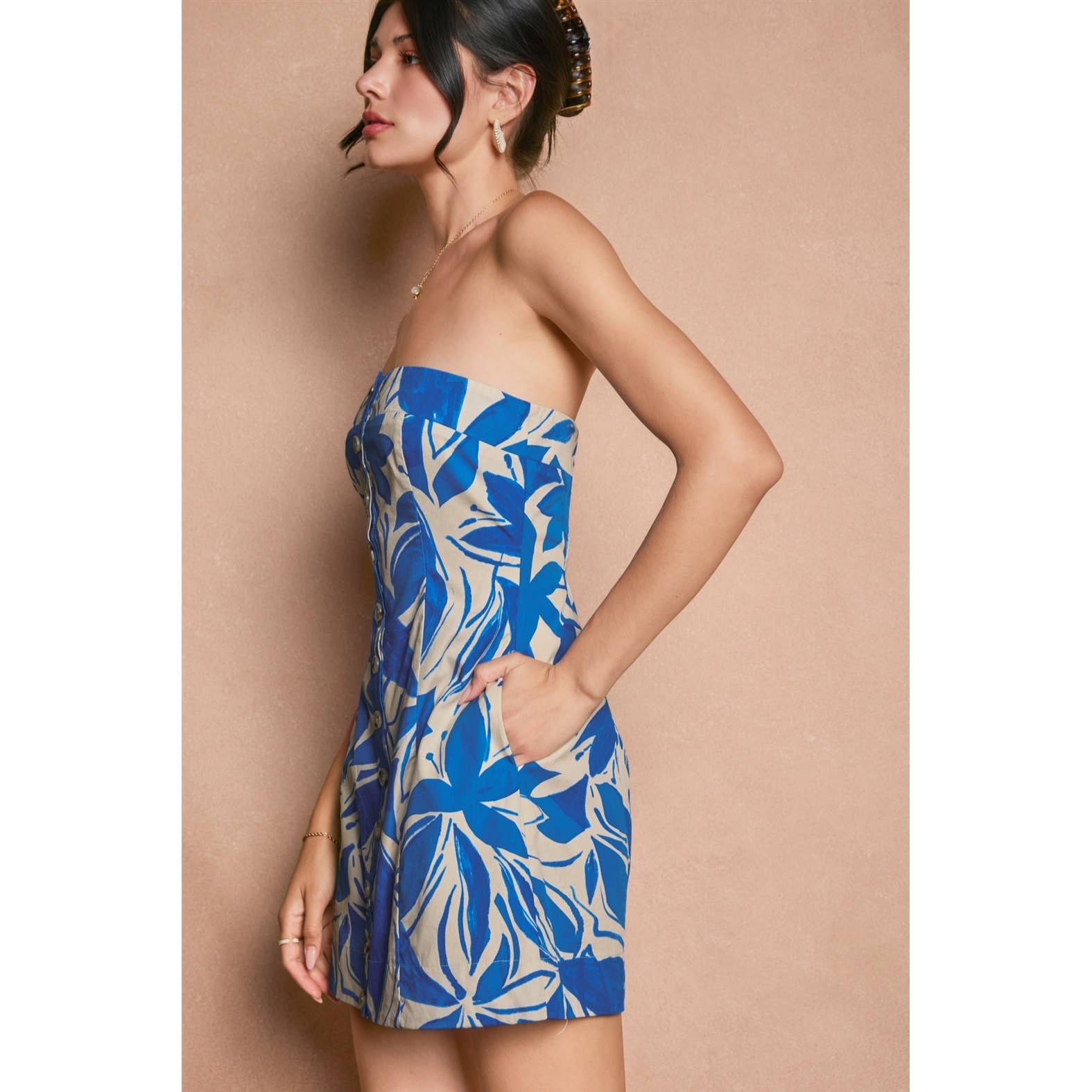Floral Poplin Mini Dress