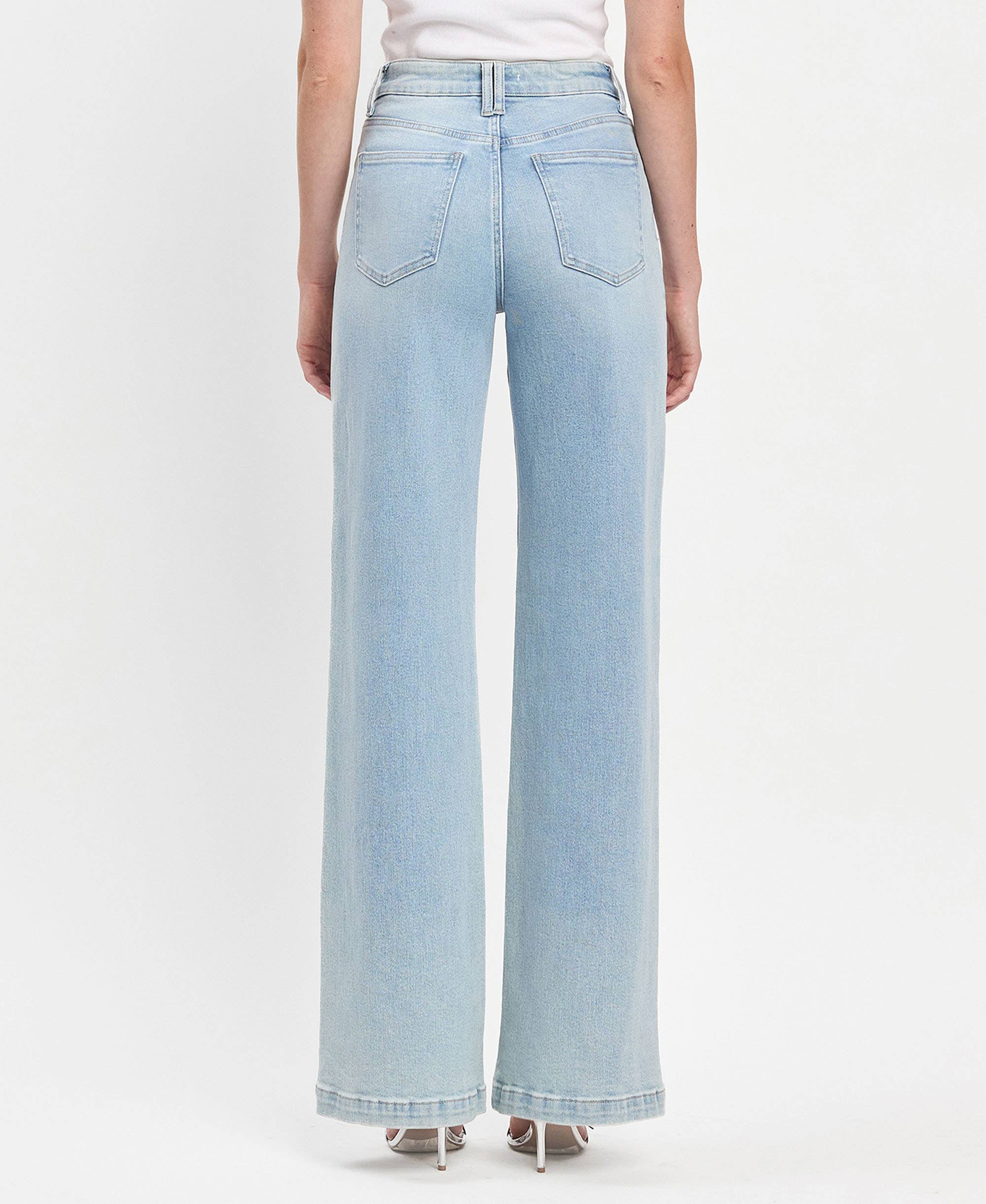 Festival Wide Leg Jeans - Light Wash