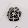 Pearl Enamel Brooch - Black