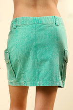 Cargo Mini Skirt - Green