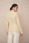 Natasha Tweed Sequin Blazer - Gold