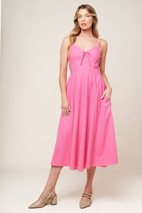 Sweetheart Midi Sundress - Pink