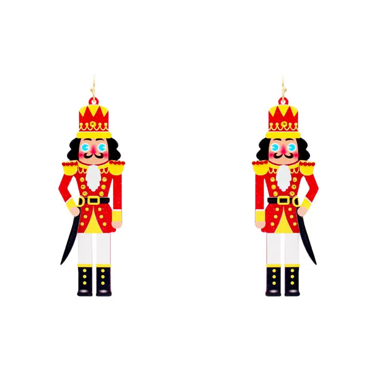 Nutcracker Earrings - Red