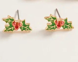 Mistletoe Stud Earrings