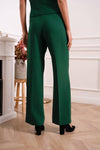 Natasha Straight Cut Tailored Pants - Green