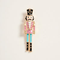 Nutcracker Brooch - Pink/Blue