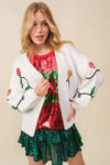 Christmas Cardigan - Sequin Lights