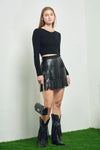 Showstopper Fringe Mini Skirt - Black Rodeo Outfit