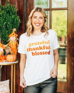 Grateful Thankful Blessed Graphic Tee