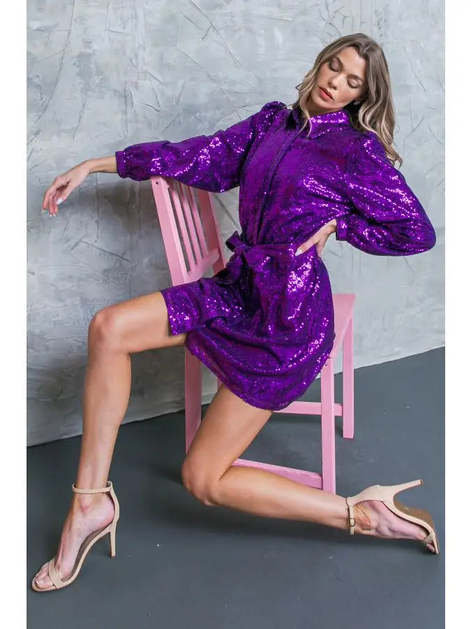 Sequin Mini Dress