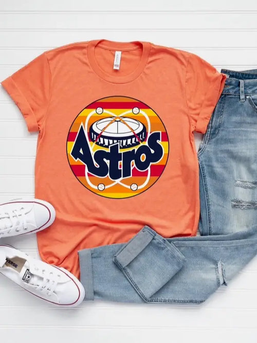 Astros Graphic Tee - Orange