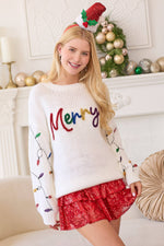 Sequined Lights Sweater - Merry