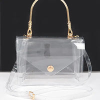 The Clear Bag - Gold Handle