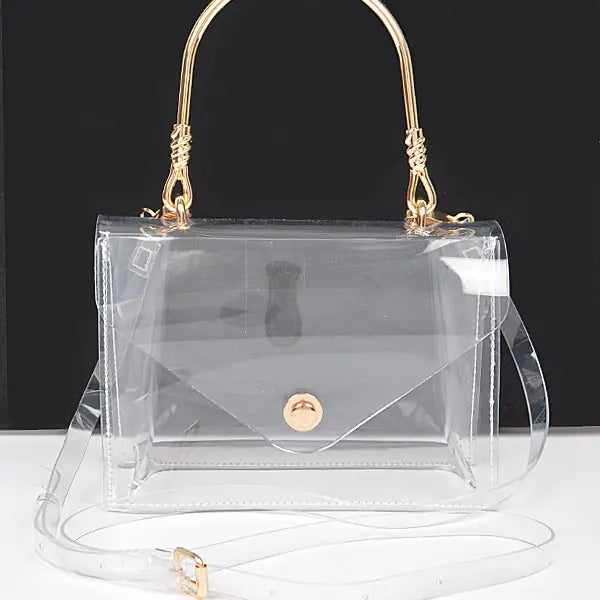 The Clear Bag - Gold Handle
