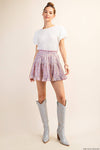 Sequin Mini Skirt - Pink