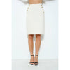 Natasha Tweed Midi Skirt - Ivory