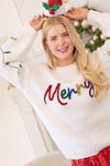 Sequined Lights Sweater - Merry