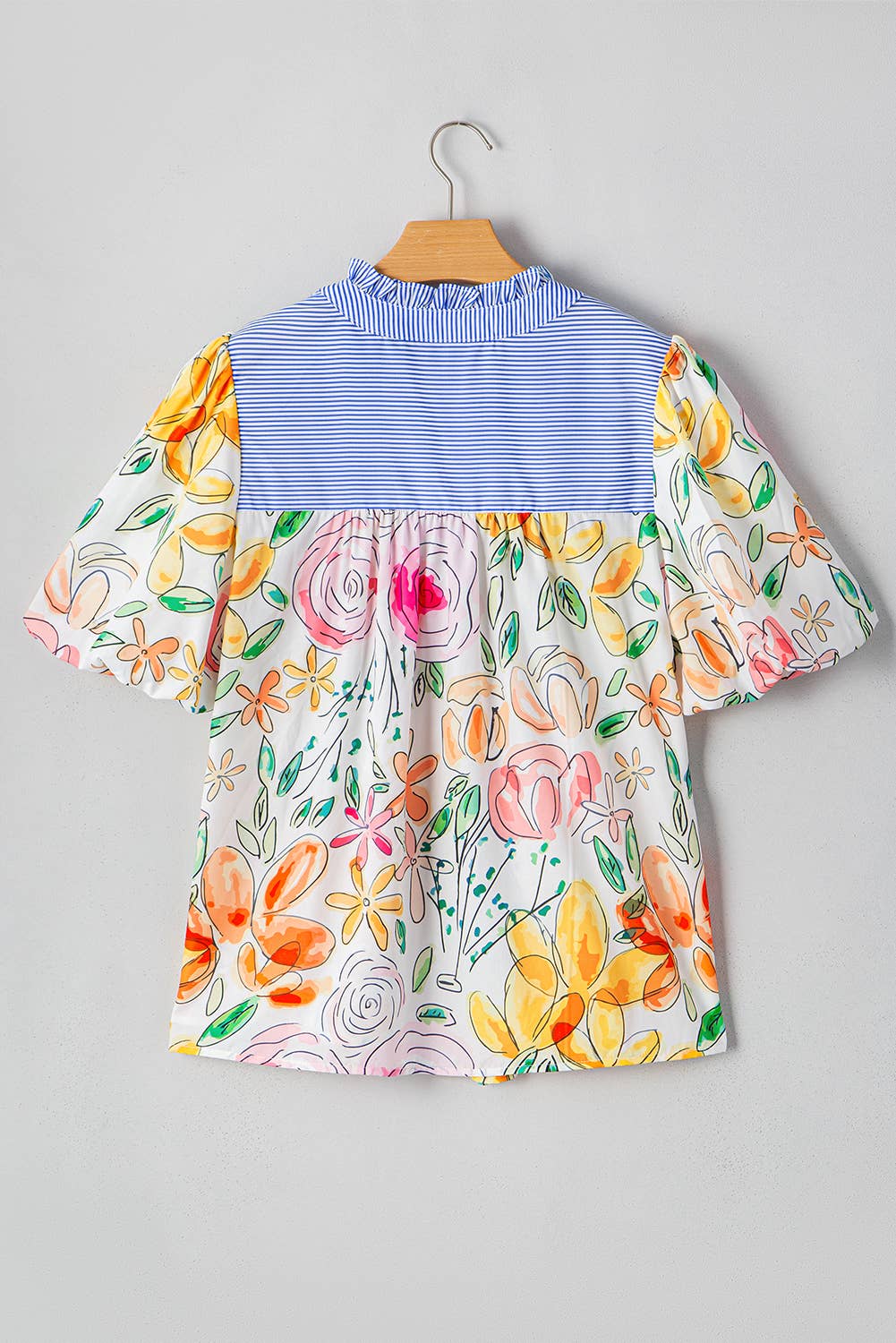 Floral Puff Sleeve Blouse