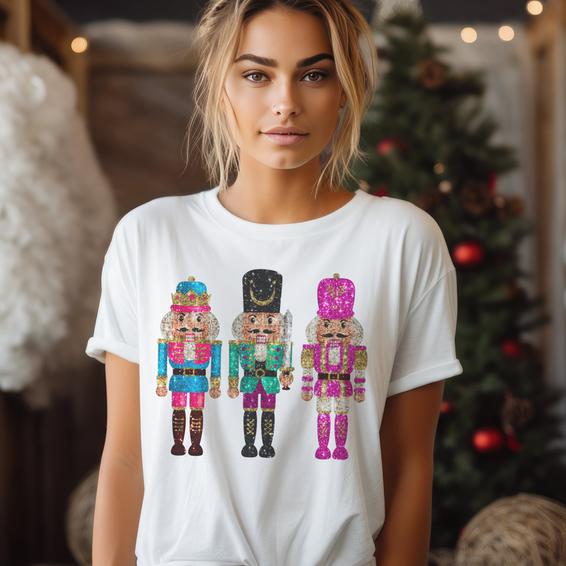 Christmas Nutcracker Tee - White