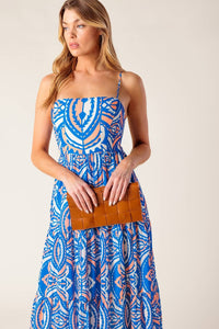 Summer Woven Maxi Dress - Blue