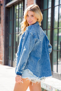 Denim Button Up Shacket