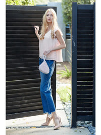 Distressed Dad Jeans - Mid Rise