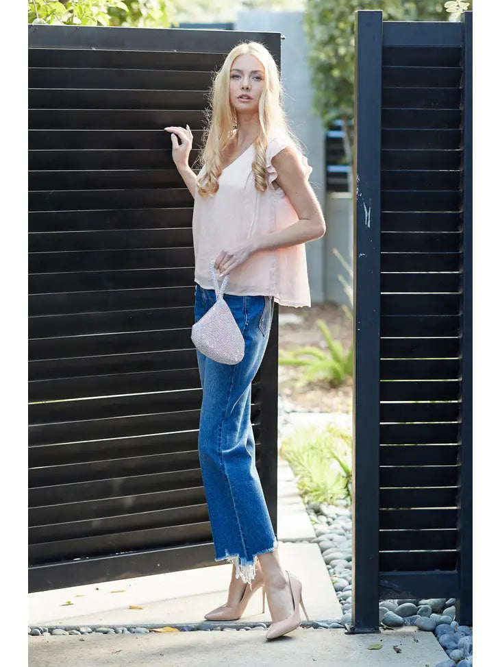 Distressed Dad Jeans - Mid Rise