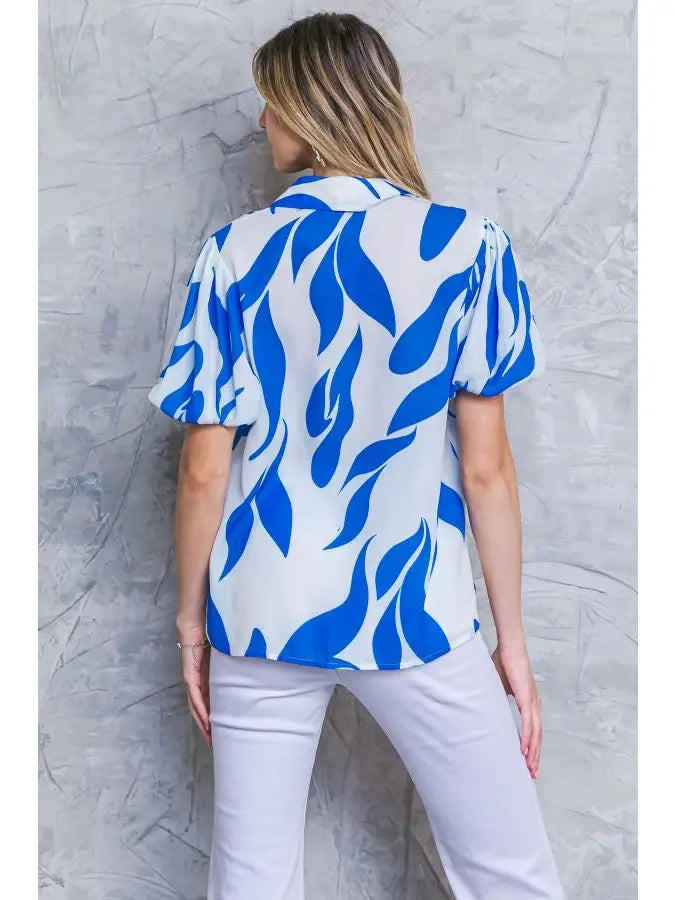 Printed Woven Top