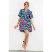 Floral Puff Sleeve Dress